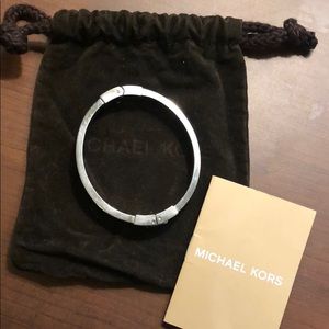 Michael Kors silver clasp bangle